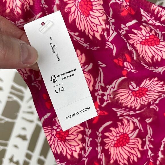 NEW Old Navy Printed Ruched Back Bikini Bottom L - Picture 5 of 7